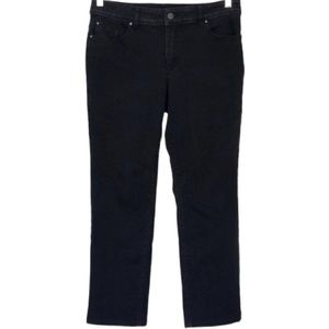 Chico’s Distressed Black Platinum Jeans